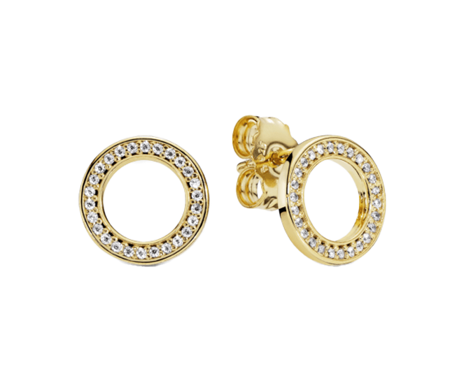 This pendant is set with a 0.65-carat cushion-cut diamond, surrounded by 32 accent diamonds totaling 0.40 carats, all mounted in 18k yellow gold.